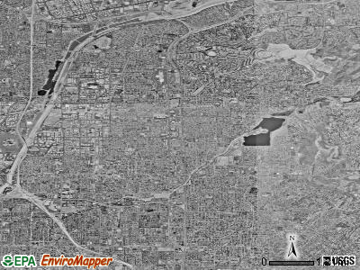 Orange satellite photo by USGS