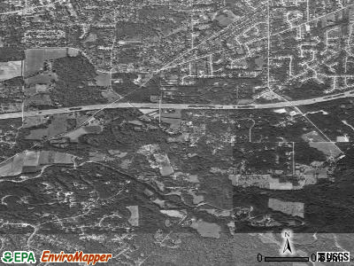 Kirtland Hills satellite photo by USGS
