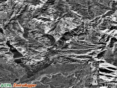 Orderville satellite photo by USGS