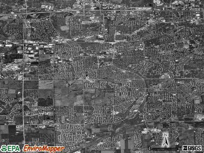 Naperville satellite photo by USGS