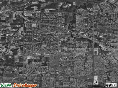 Del City satellite photo by USGS