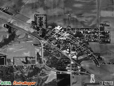 Franklin satellite photo by USGS
