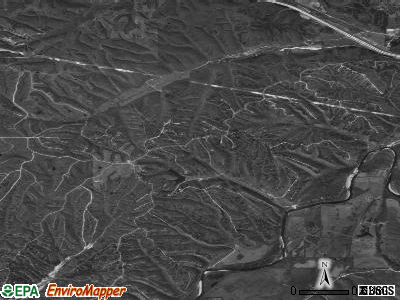 Flint Creek satellite photo by USGS