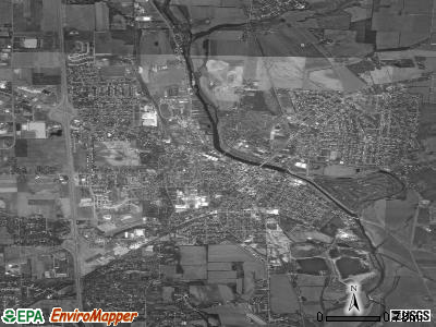 Troy satellite photo by USGS