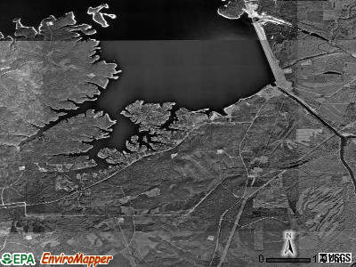 South Toledo Bend satellite photo by USGS