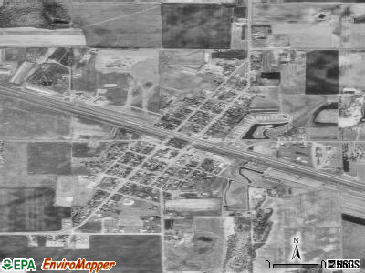 Verndale satellite photo by USGS