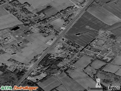 Nassawadox satellite photo by USGS
