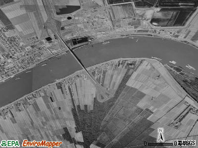Wallace satellite photo by USGS