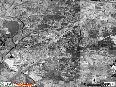 Benton satellite photo by USGS
