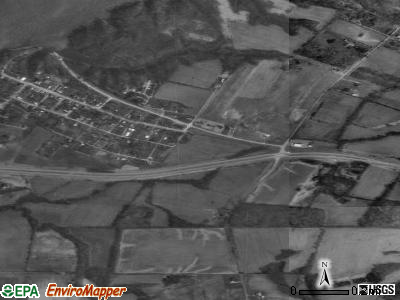 Harveysburg satellite photo by USGS