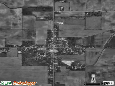 Advance satellite photo by USGS