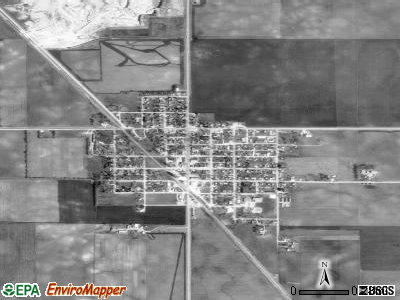 Gilmore City satellite photo by USGS