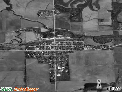 Leaf River satellite photo by USGS