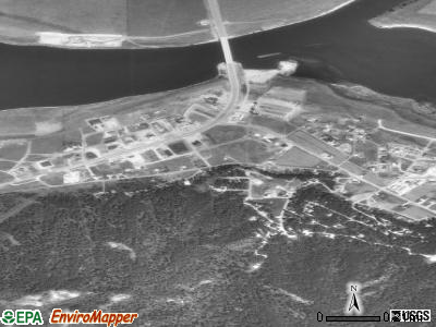 Alpine satellite photo by USGS