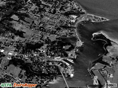 Urbanna satellite photo by USGS