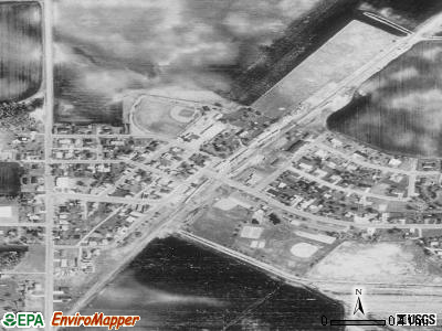 Hamburg satellite photo by USGS