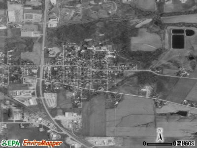Oxford satellite photo by USGS