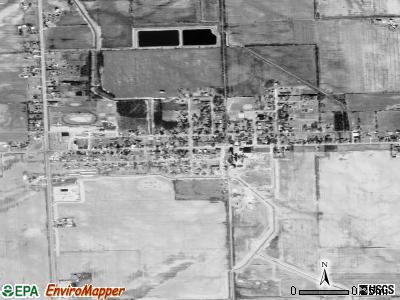 Kinde satellite photo by USGS