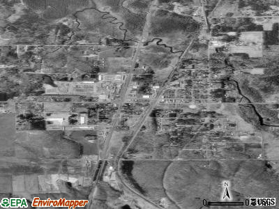 Minong satellite photo by USGS