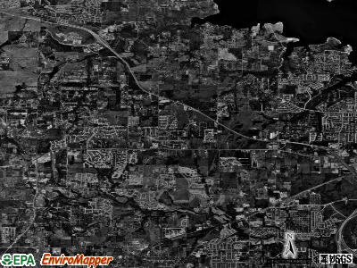 Southlake satellite photo by USGS
