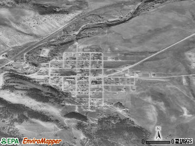 Hot Sulphur Springs satellite photo by USGS
