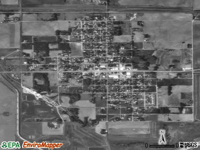Cawker City satellite photo by USGS