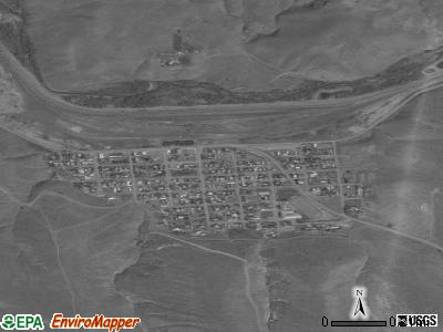 Huntington satellite photo by USGS
