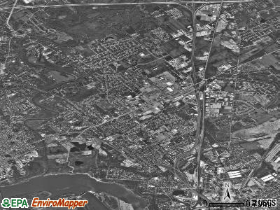 Clarksville satellite photo by USGS