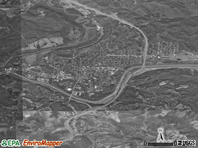 Athens satellite photo by USGS