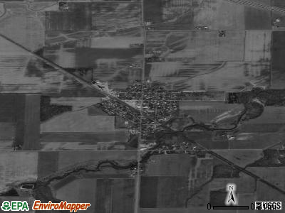 Lindsey satellite photo by USGS