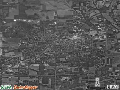 Ashland satellite photo by USGS