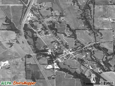 Bentonia satellite photo by USGS