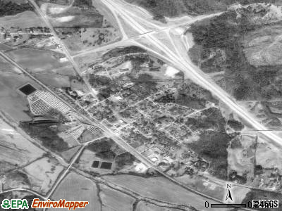 Potts Camp satellite photo by USGS