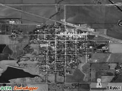 Adams satellite photo by USGS