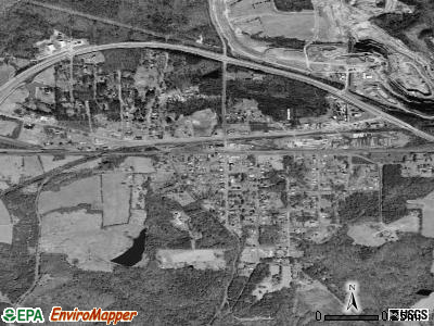 Burkeville satellite photo by USGS