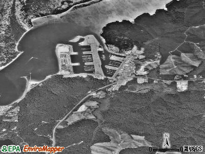 Winchester Bay satellite photo by USGS