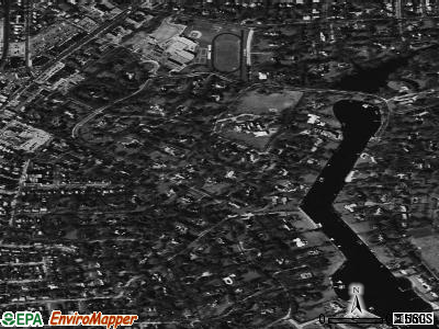 Hewlett Bay Park satellite photo by USGS