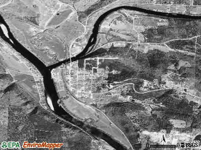Norfork satellite photo by USGS