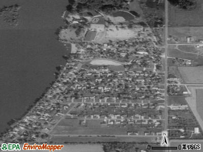 Lakeside satellite photo by USGS