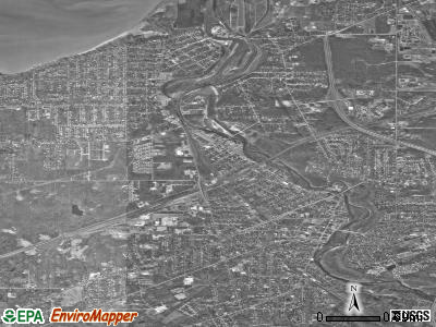 Ashtabula satellite photo by USGS