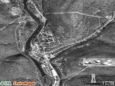 Rouseville satellite photo by USGS