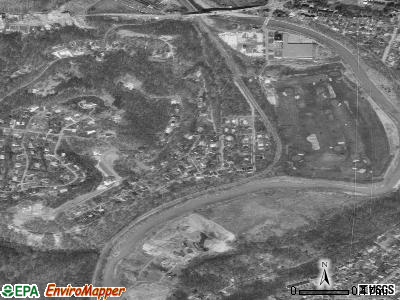 Thornburg satellite photo by USGS