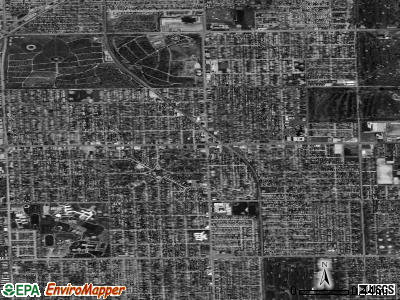 Evergreen Park satellite photo by USGS