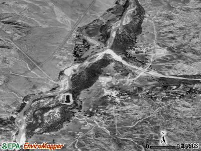 San Ildefonso Pueblo satellite photo by USGS