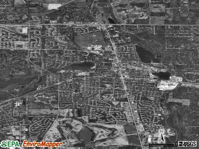 Libertyville satellite photo by USGS