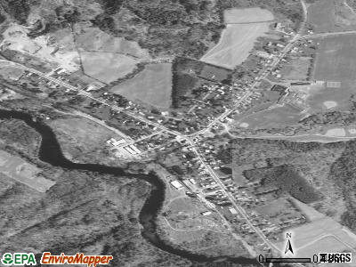Poland satellite photo by USGS