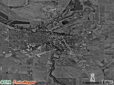 Clarksdale satellite photo by USGS