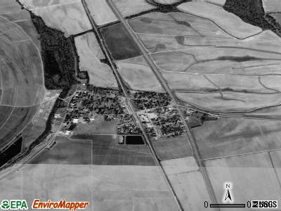 Cruger satellite photo by USGS
