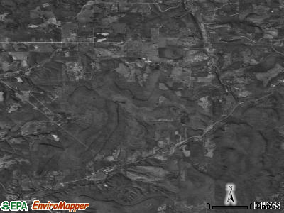 Rocky Mountain satellite photo by USGS