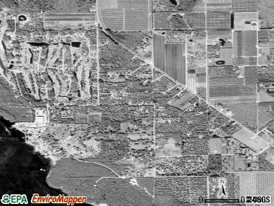 Pineland satellite photo by USGS